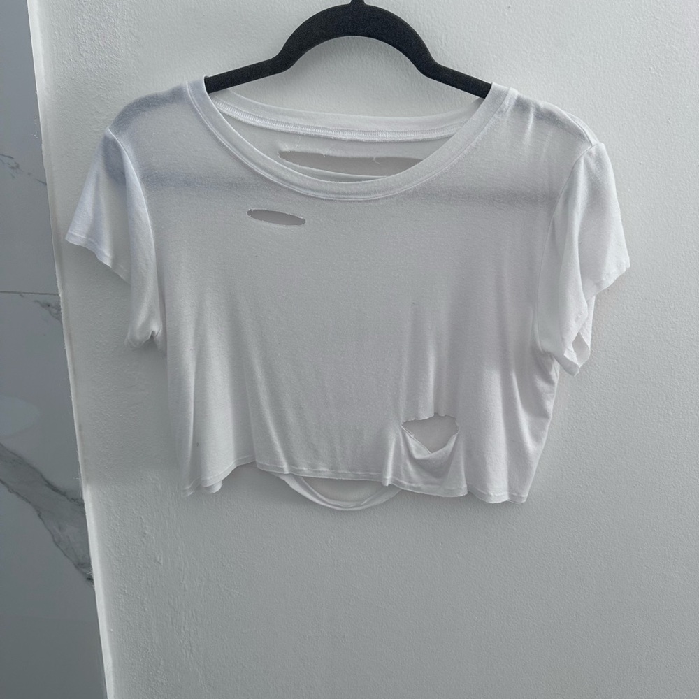 Bombshell sportswear shredded Tee
